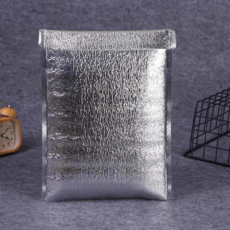 1000 Pieces Sealed Aluminum Foil Insulation Bag 40 * 50   4cm Pearl Cotton Aluminum Foil Bag Express Transport Bag