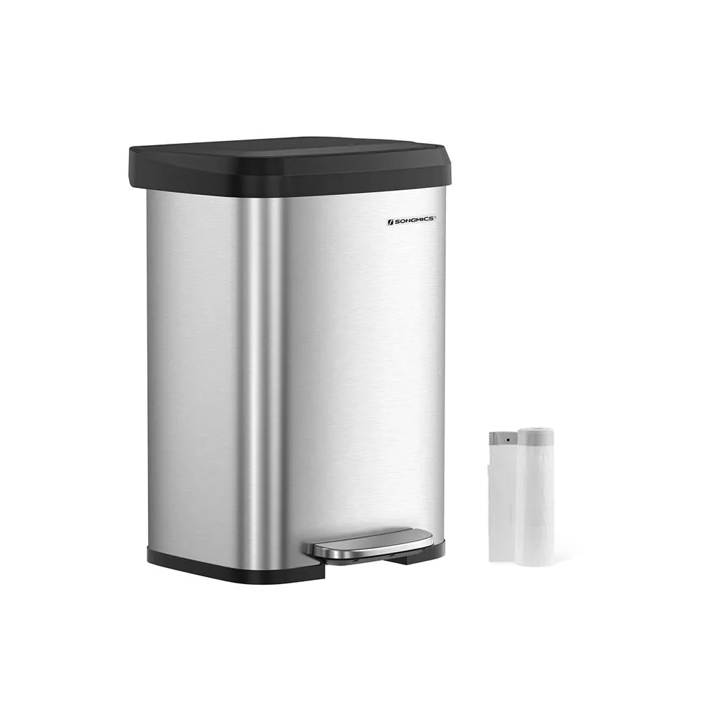 13-Gallon Stainless Steel Trash Can