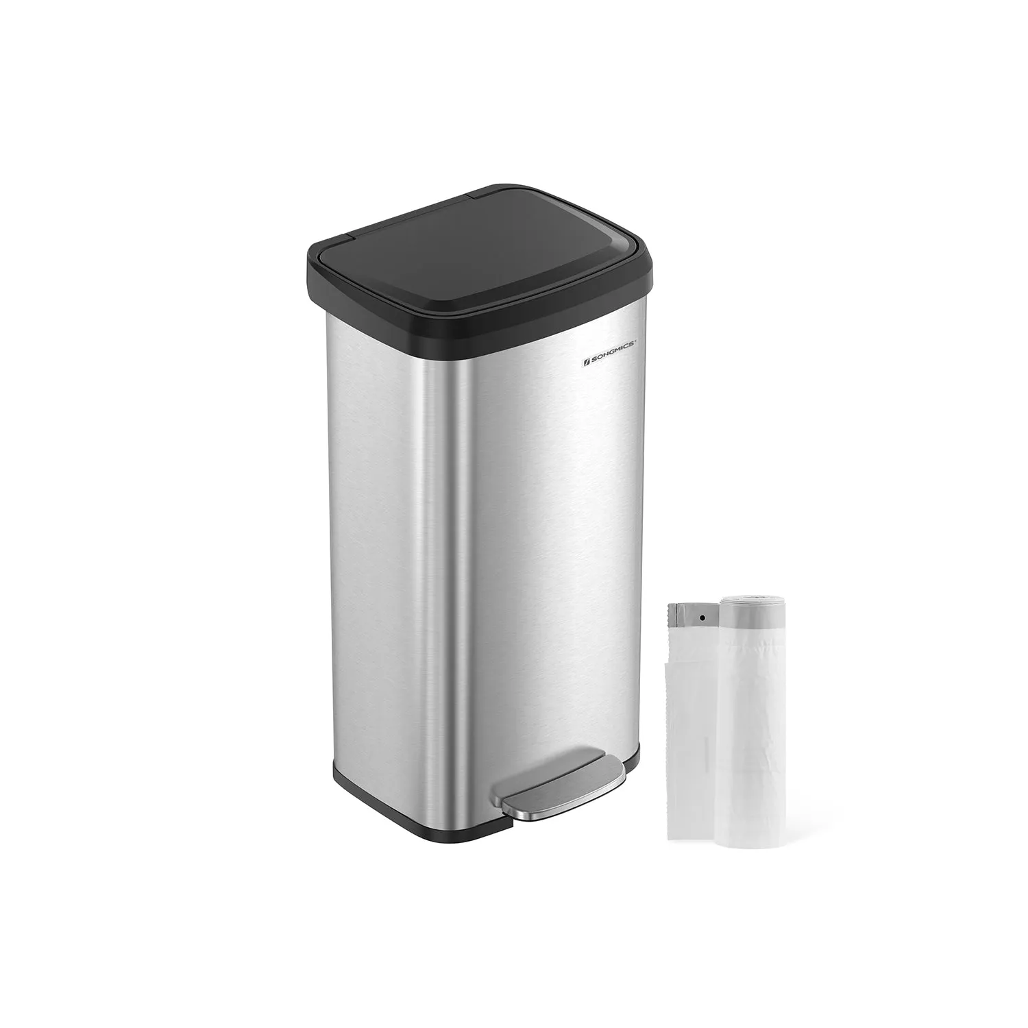 13-Gallon Stainless Steel Trash Can