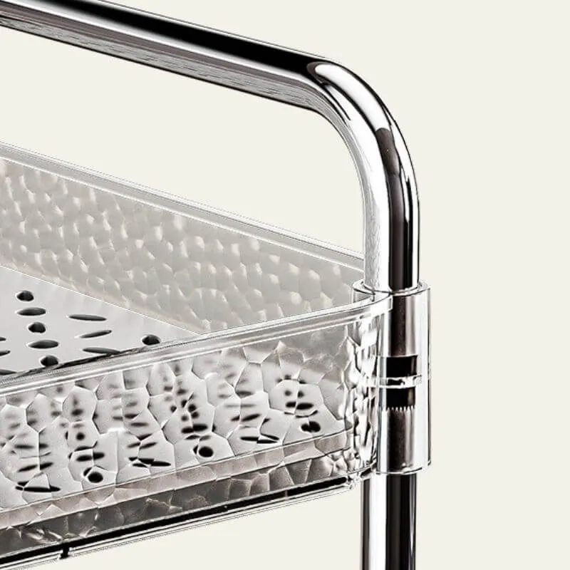 2-Tier Transparent White Cup Drain Rack