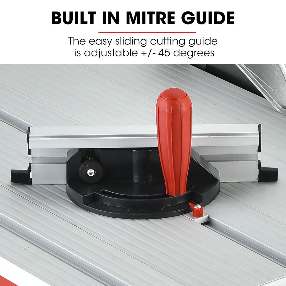 2000W 254mm Corded Table Saw with Stand | Extendable | Laser Guide