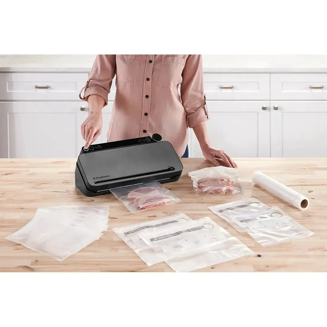 2110742 Multi-Use Food Preservation System with Built-in Handheld Sealer - Black