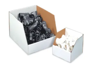 24" Deep Jumbo White Bin Boxes