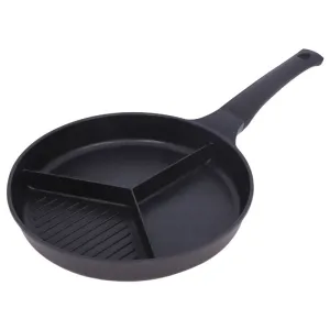 28Cm Triple Sharing Non-Stick Pan