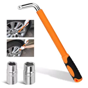 3-Piece Telescoping Lug Wrench | 17/19mm & 21/23mm Extendable Tire Wrench