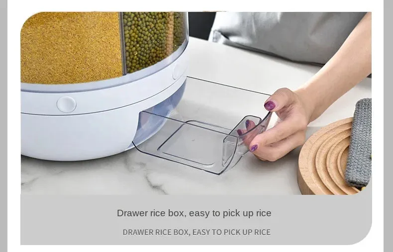360° Rotating Rice & Cereal Dispenser