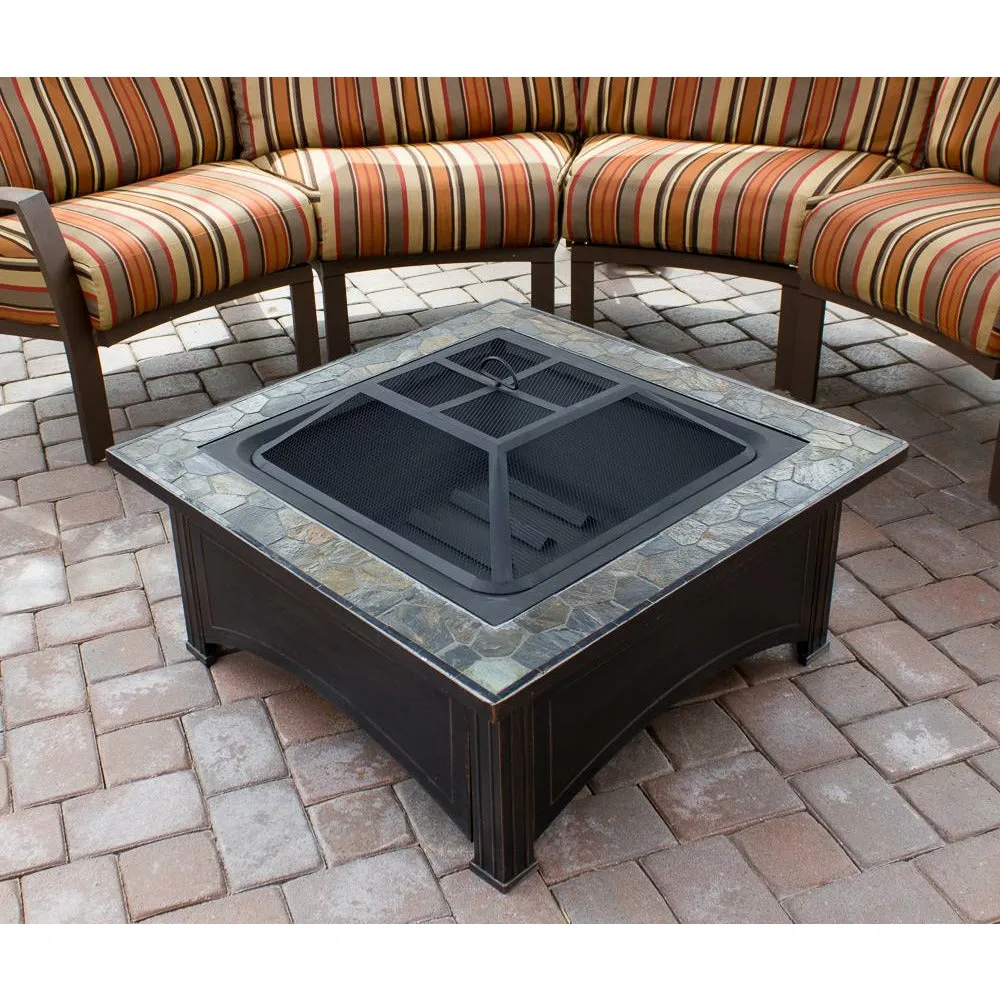 36" Slate Top Wood Burning Firepit
