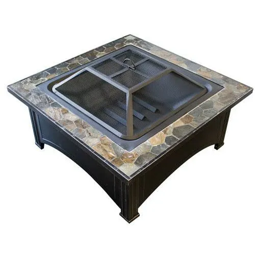 36" Slate Top Wood Burning Firepit
