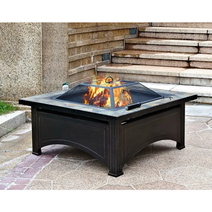 36" Slate Top Wood Burning Firepit