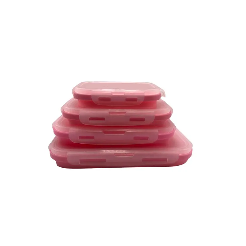 4 Piece Silicone Preservation Container Id-104
