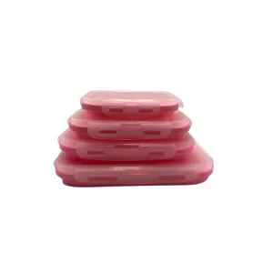 4 Piece Silicone Preservation Container Id-104