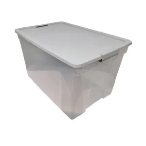 60 Quart Latching Storage Tote - Clear