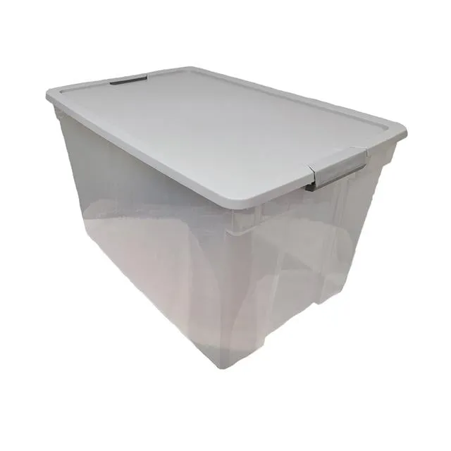 60 Quart Latching Storage Tote - Clear