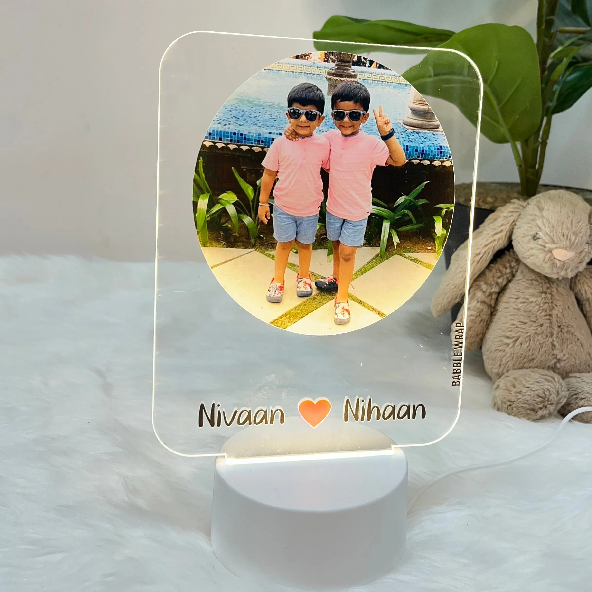 Acrylic LED Night Lamp- Photo Frame