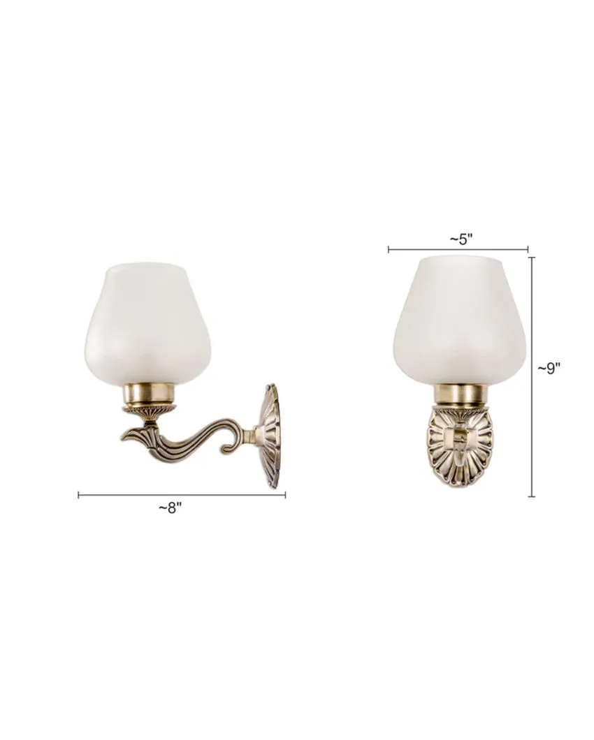 Allure Small Aluminum Single Wall Sconce | 8 x5 x 9 inches