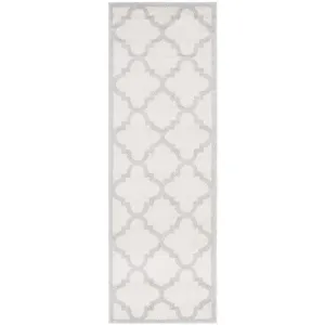 Amherst 2' 3" x 9' Indoor/Outdoor Woven Area Rug - Beige/Light Gray
