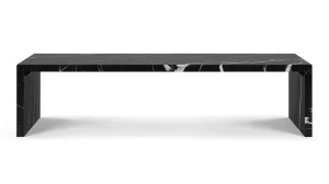 Ares - Ares Coffee Table, Black Nero Marquina Marble