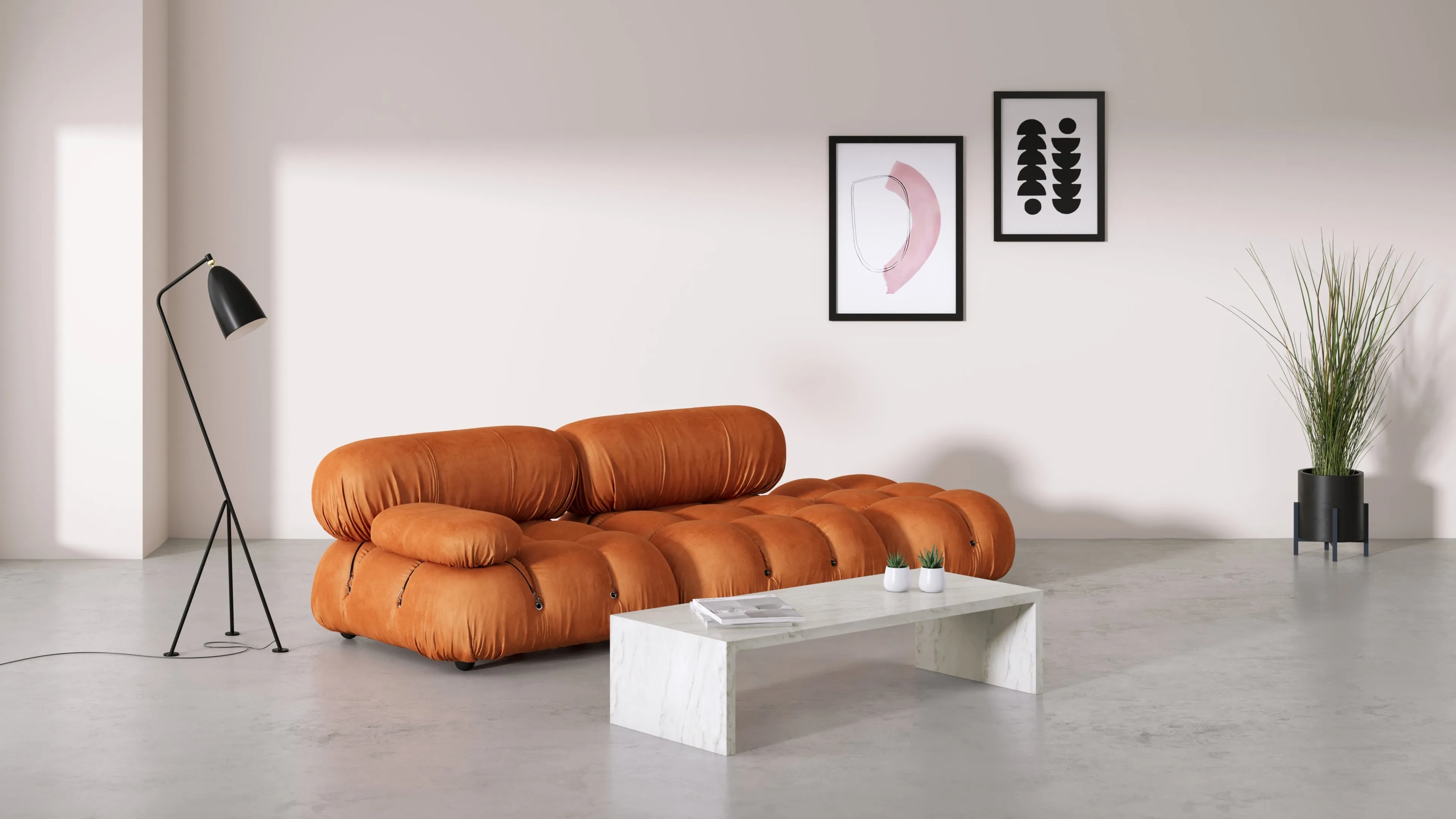 Ares - Ares Coffee Table, White Marble