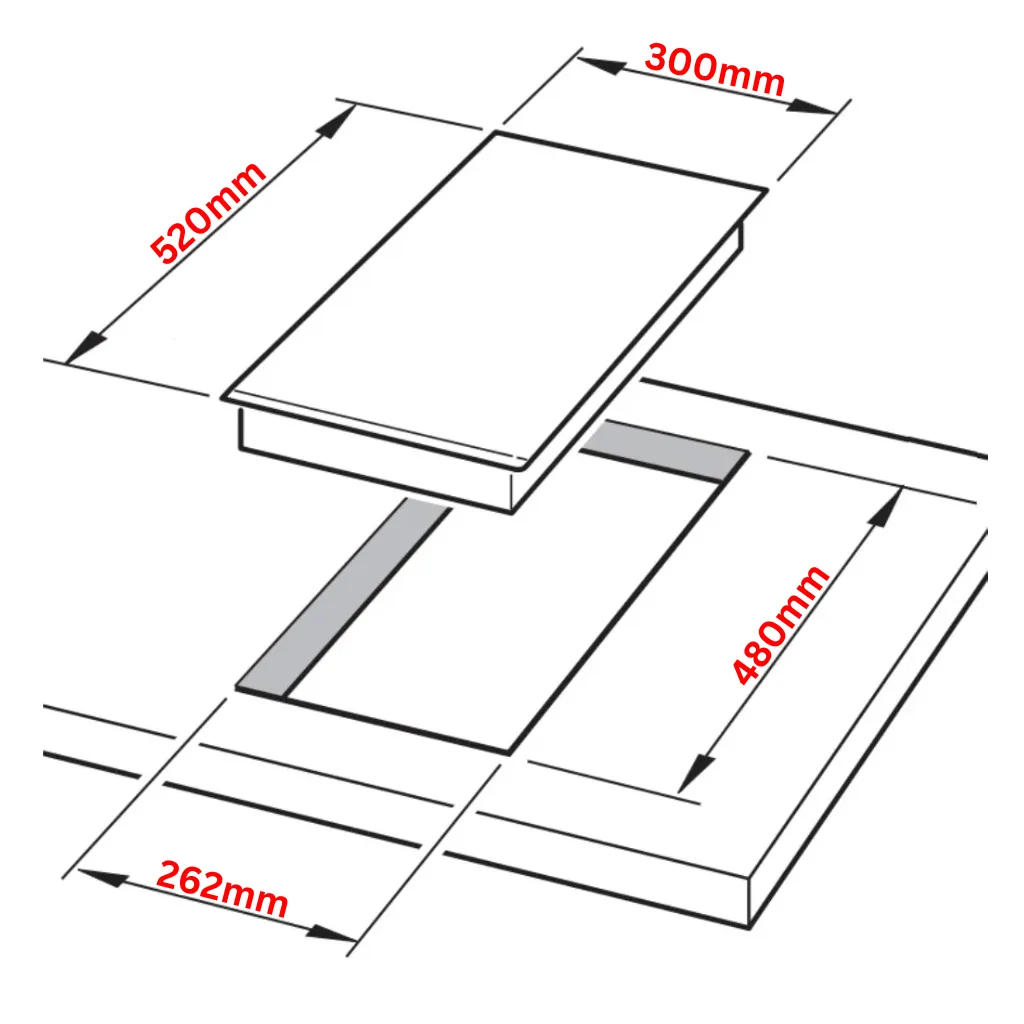 Artusi CAGH32X 30cm Stainless Steel Domino Gas Cooktop