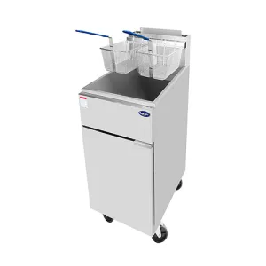 Atosa ATFS-40-NG 40 Lb Tube Fired Floor Natural Gas Fryer
