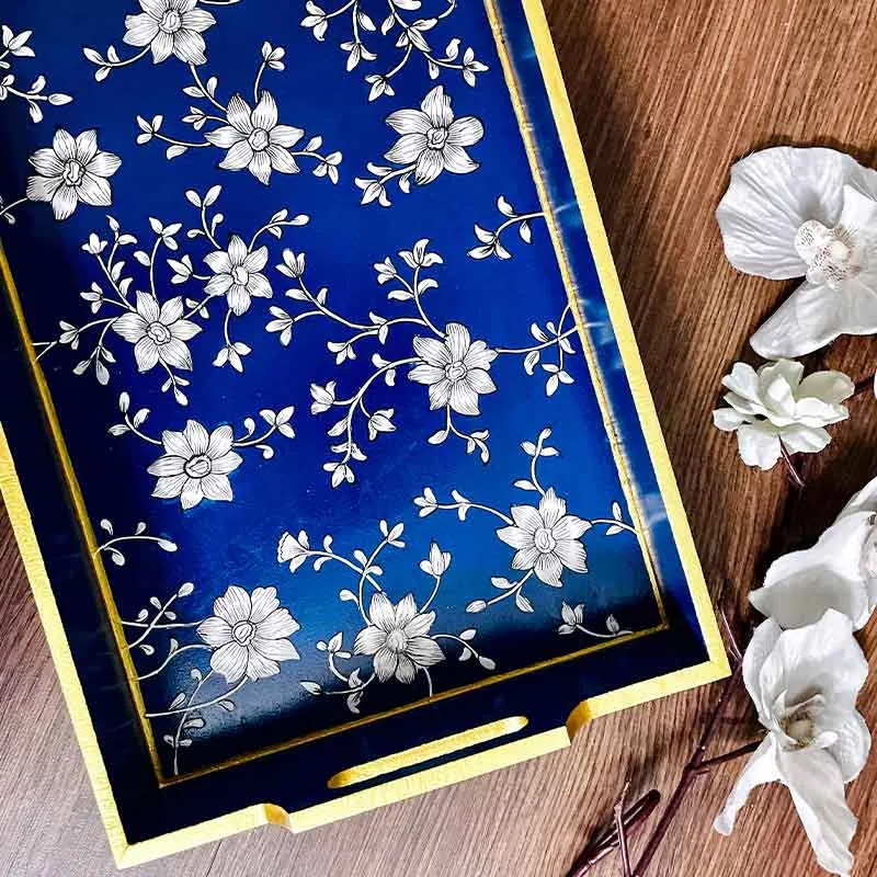 Azraq Mango Wooden Tray | 15 x 8 inches