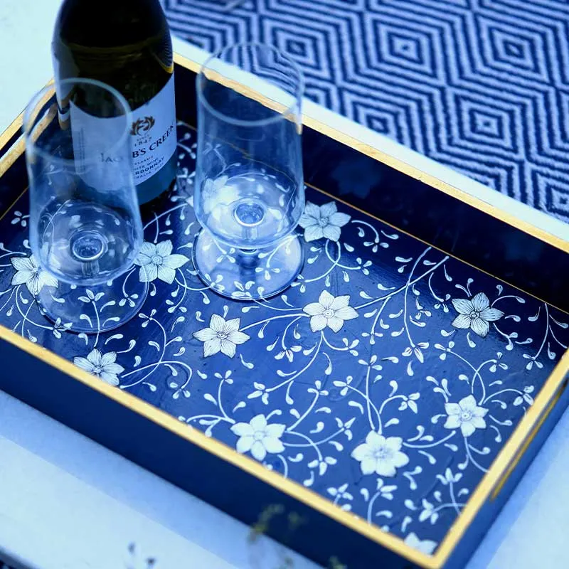 Azraq Mango Wooden Tray | 15 x 8 inches