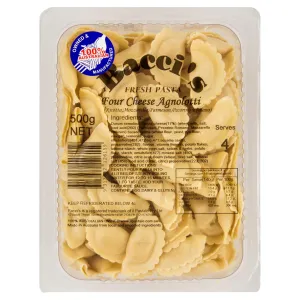 Baccis Fresh Pasta Four Cheese Agnolotti 500g