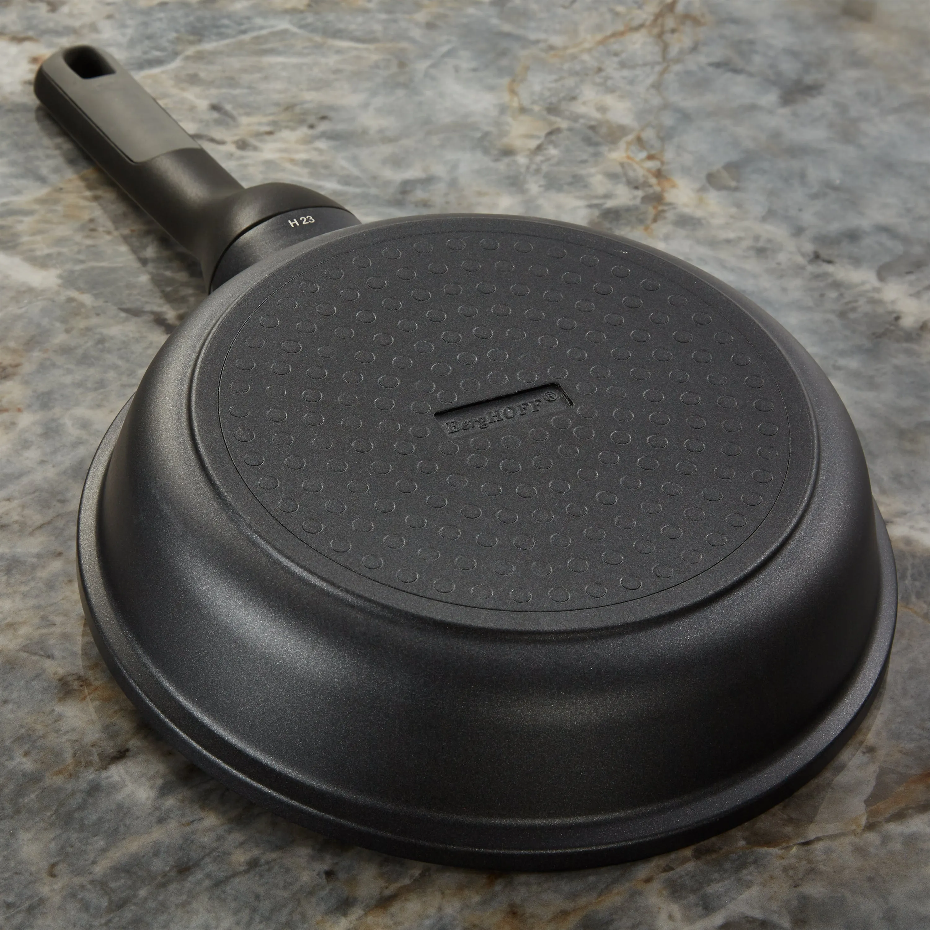 BergHOFF Leo Stone  5pc Nonstick Ceramic Specialty Pan Set with Turner, Recycled