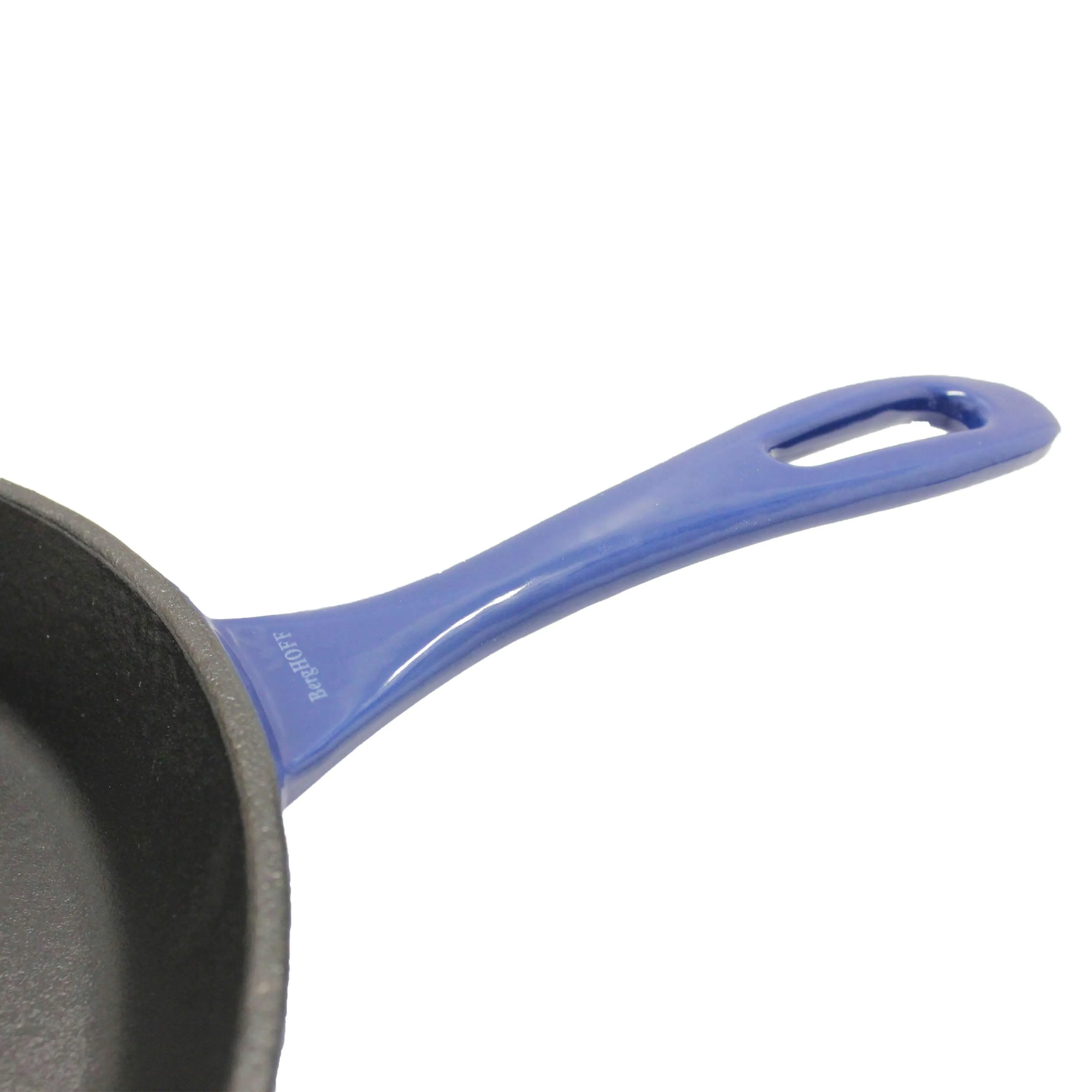 BergHOFF Neo 2pc Cast Iron 10" Fry and Grill Pan Cookware Set, Blue