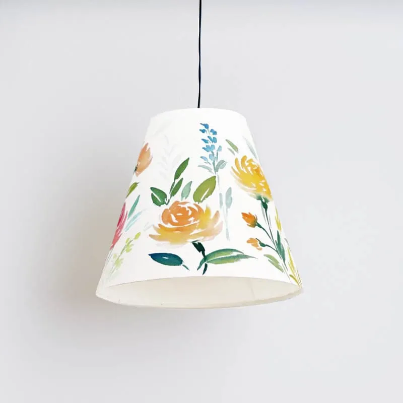 Blossom Dance Handpainted Ceiling Lamp