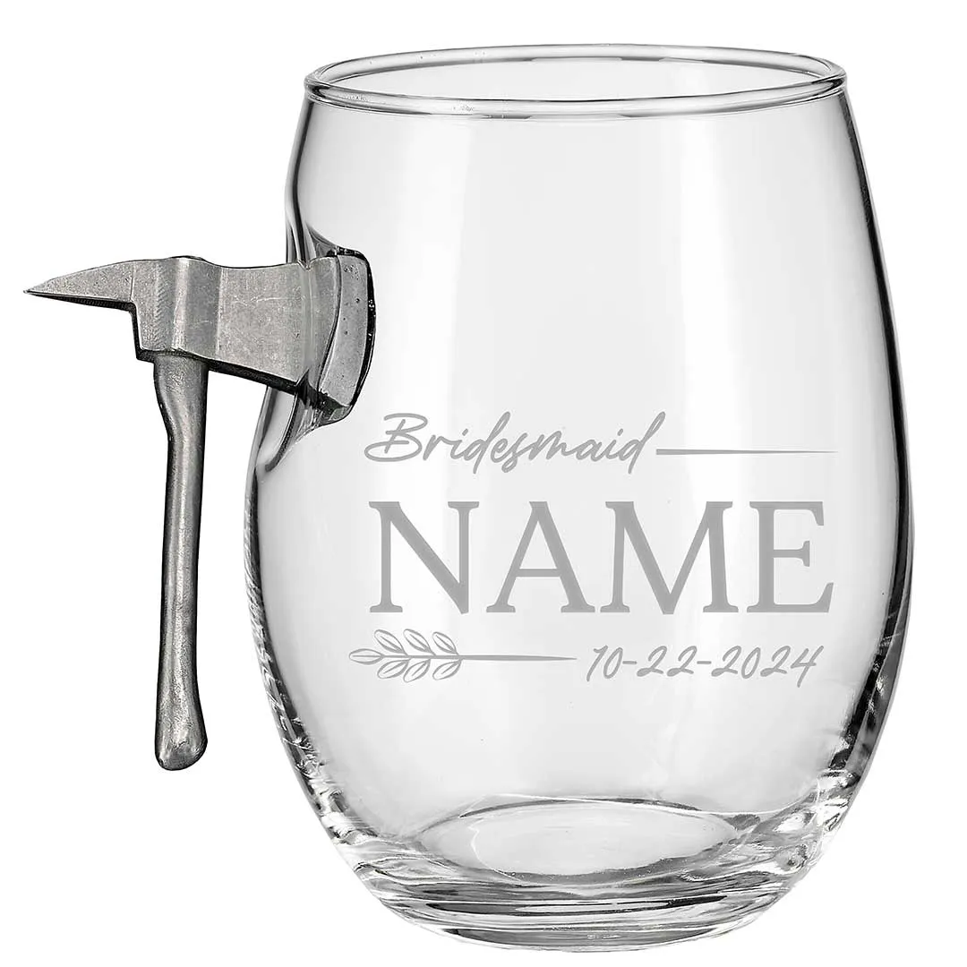 Bridesmaid Wine Glasses
