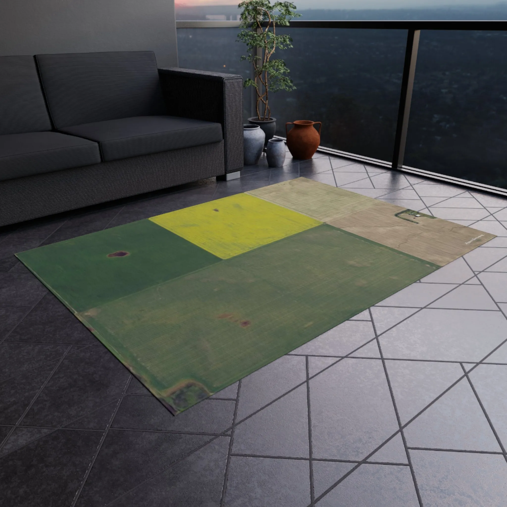 Canola and Wheat Fields Play Rug