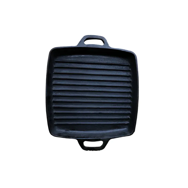Cast Iron Grill Pan 28cm Dual Handle