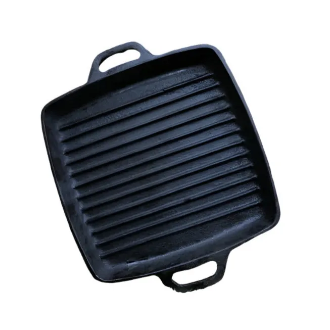 Cast Iron Grill Pan 28cm Dual Handle