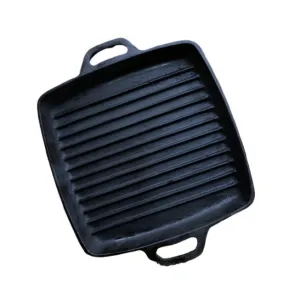 Cast Iron Grill Pan 28cm Dual Handle