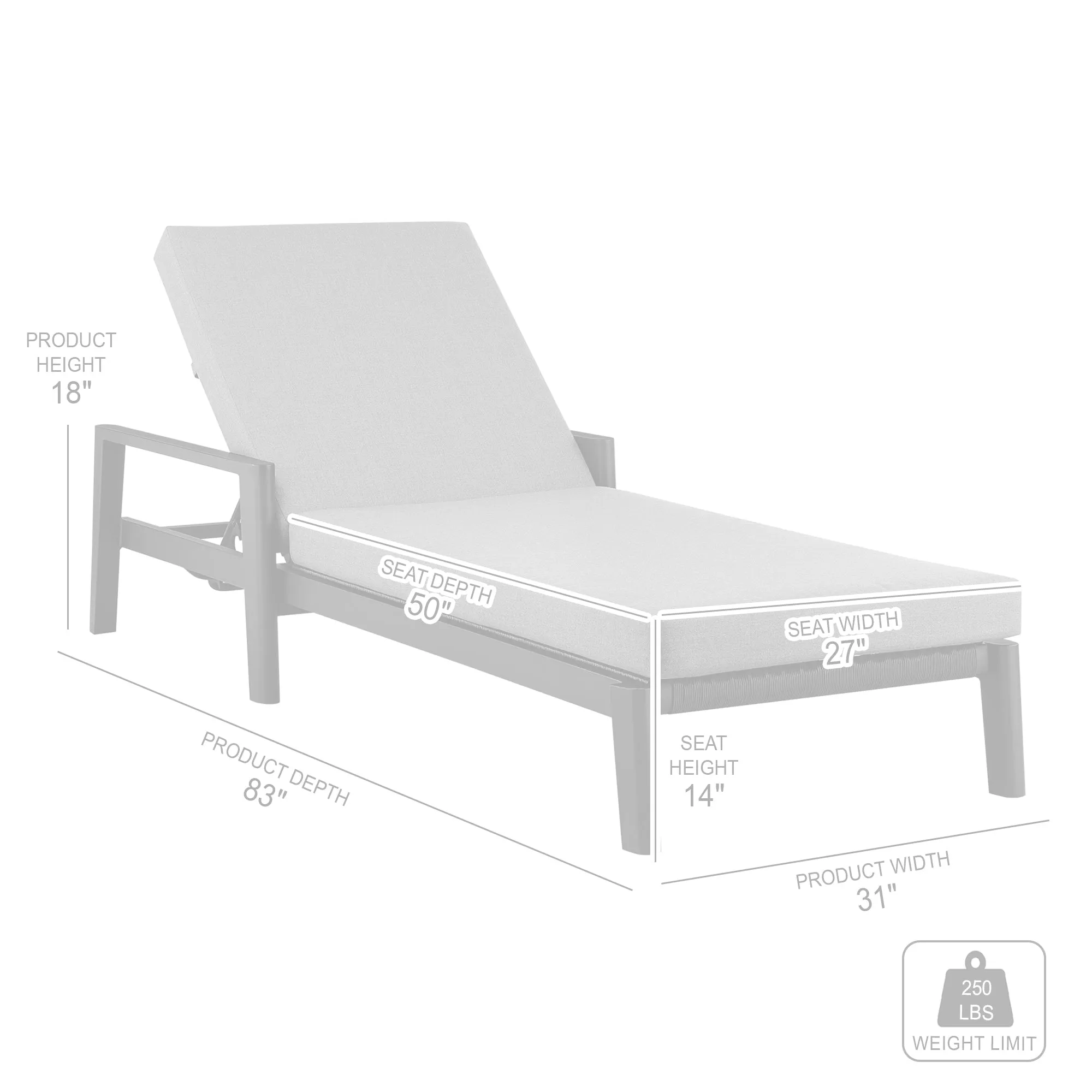 Cayman Outdoor Chaise Lounge