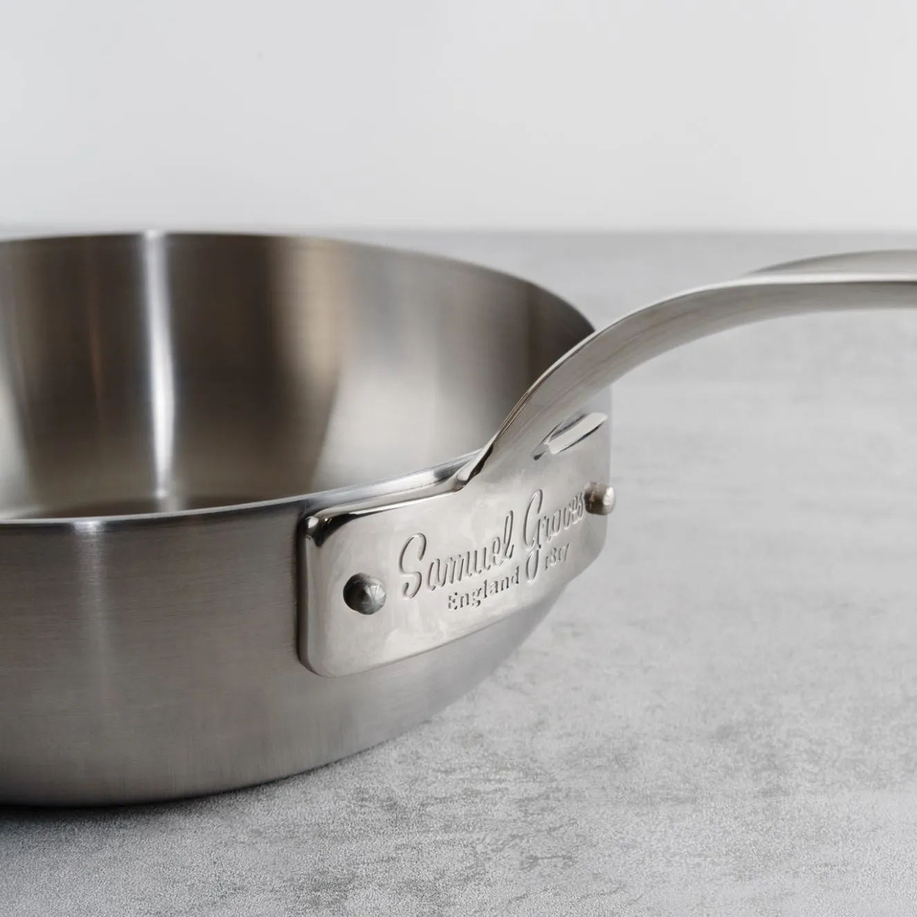 Classic 20cm Stainless Steel Tri-Ply Chefs Pan