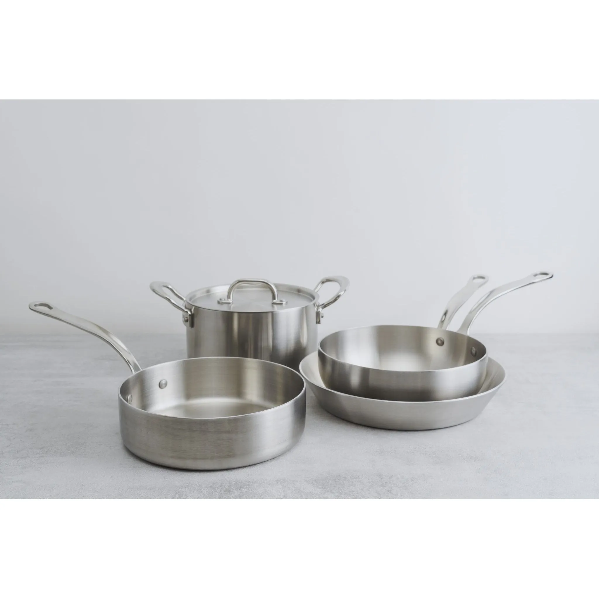 Classic 20cm Stainless Steel Tri-Ply Chefs Pan