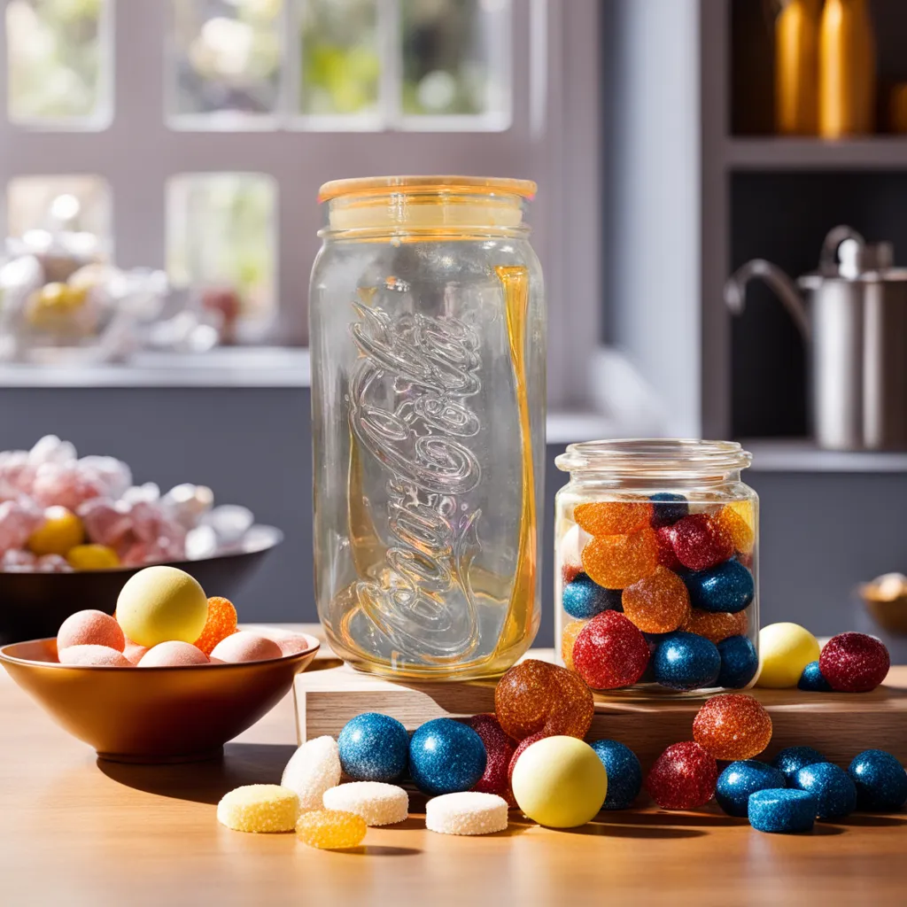 Coca Cola Glass Storage Containers/Jars with Airtight Plastic Lid