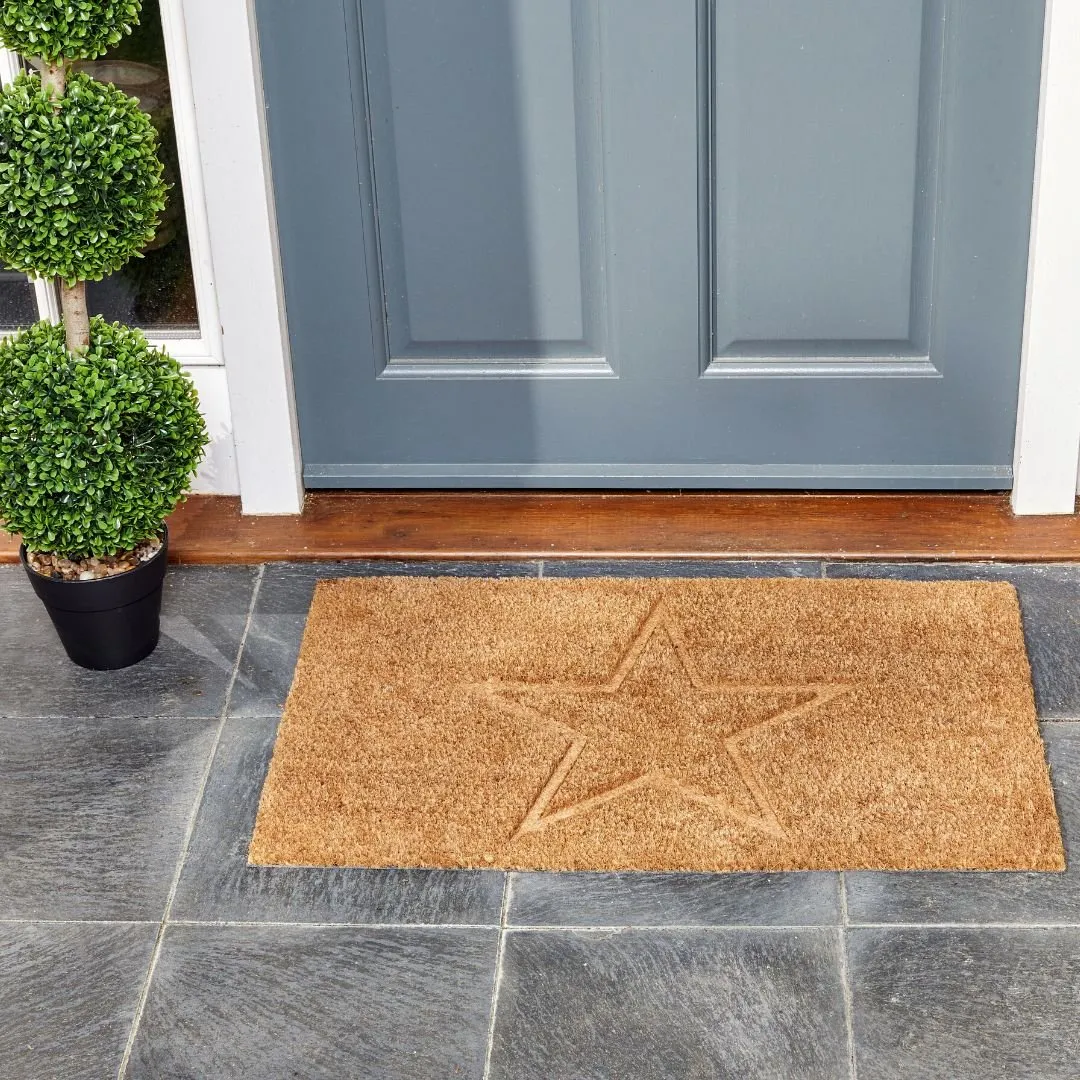Coir Door Mat Star Struck 45 x 75cm