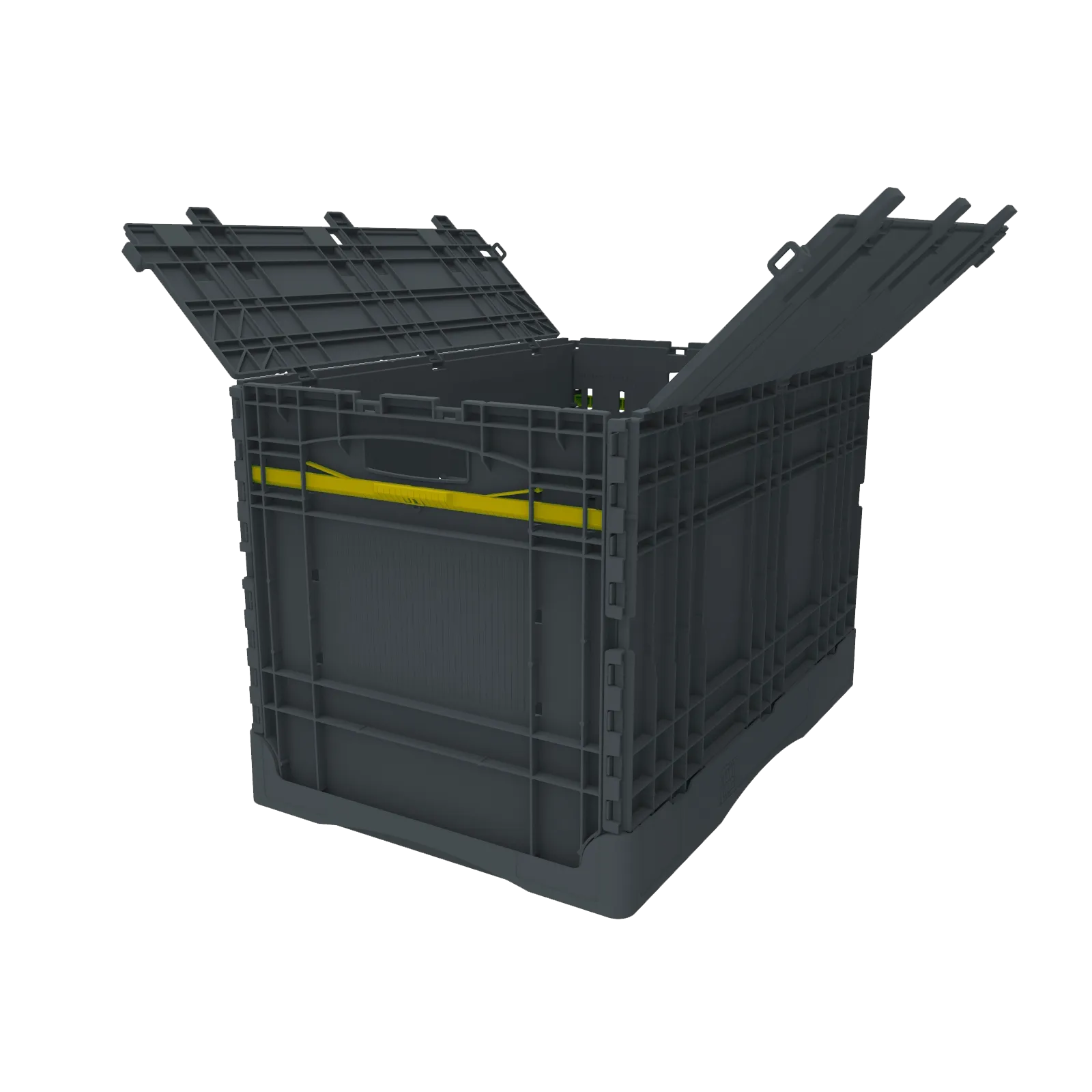 Collapsible Loadhog Heavy Duty Plastic Storage Container with lid