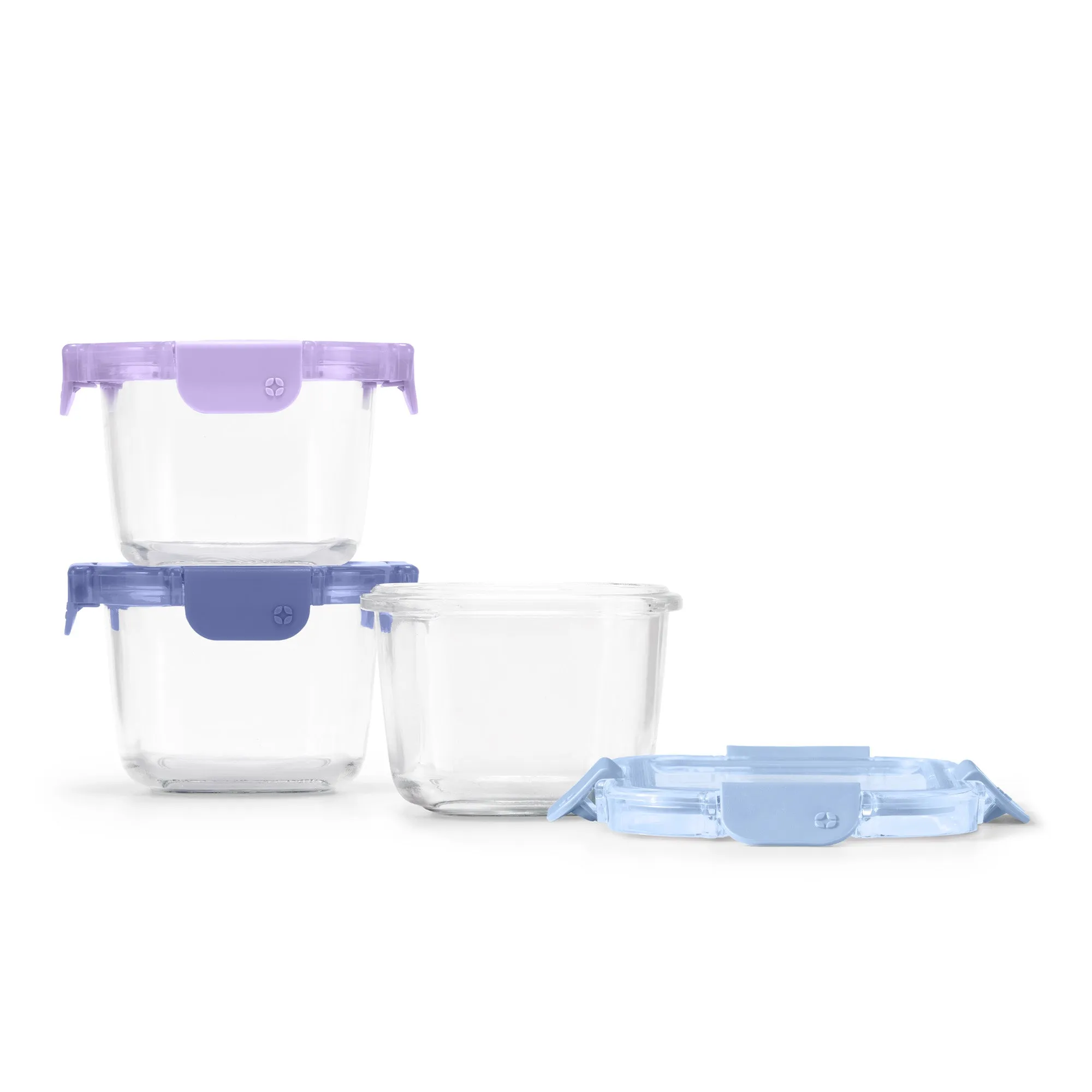Color Lock® Glass 2 Cup Round 6pc Set