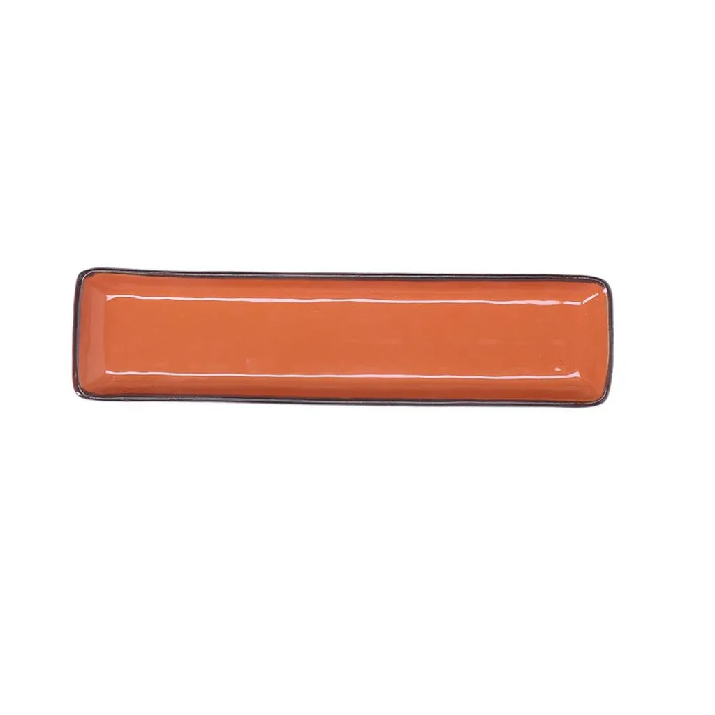 Concerto Rectangular Tray 32cm x 8cm - Orange