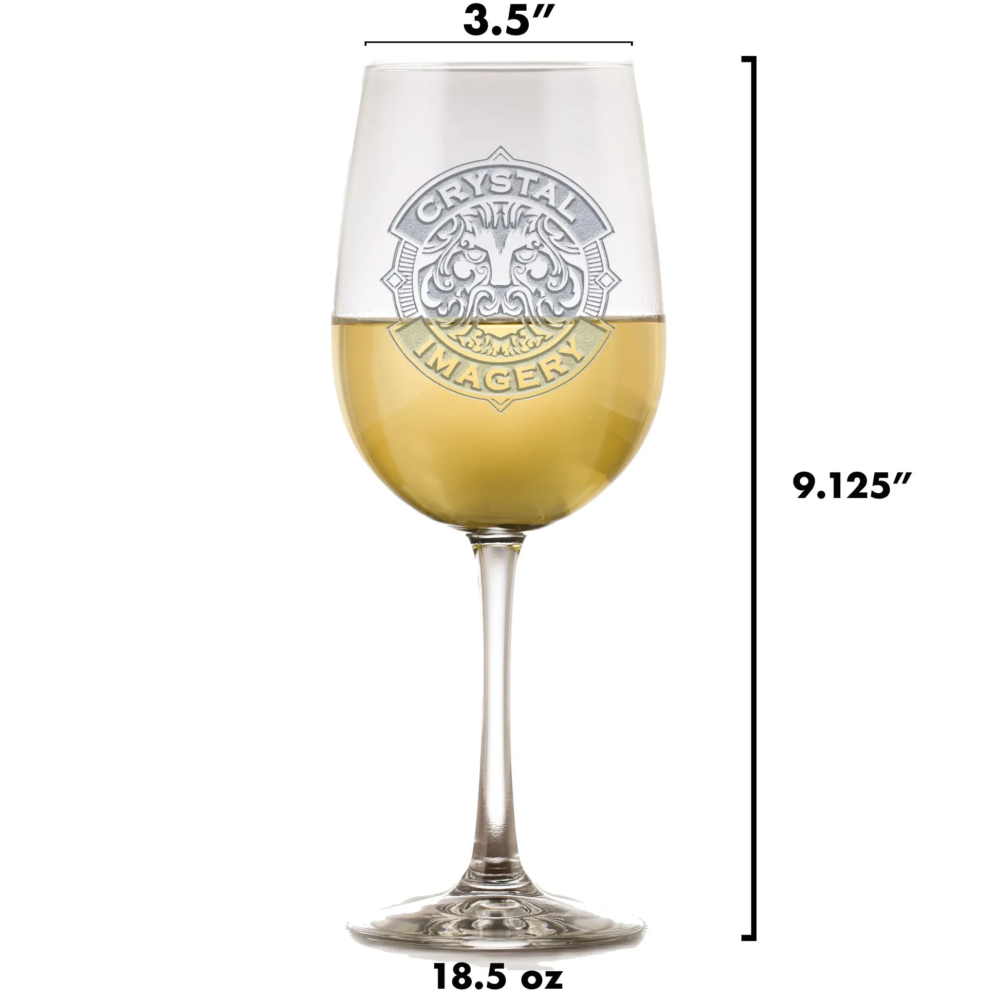 Corporate Logo Engraved Branded Wine Glasses