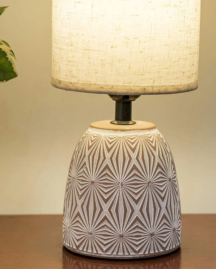 Cottage Terracotta Soft Shade Table Lamp | 4 x 11 inches