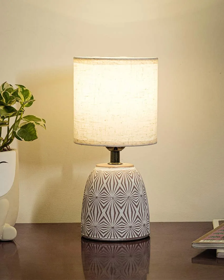 Cottage Terracotta Soft Shade Table Lamp | 4 x 11 inches