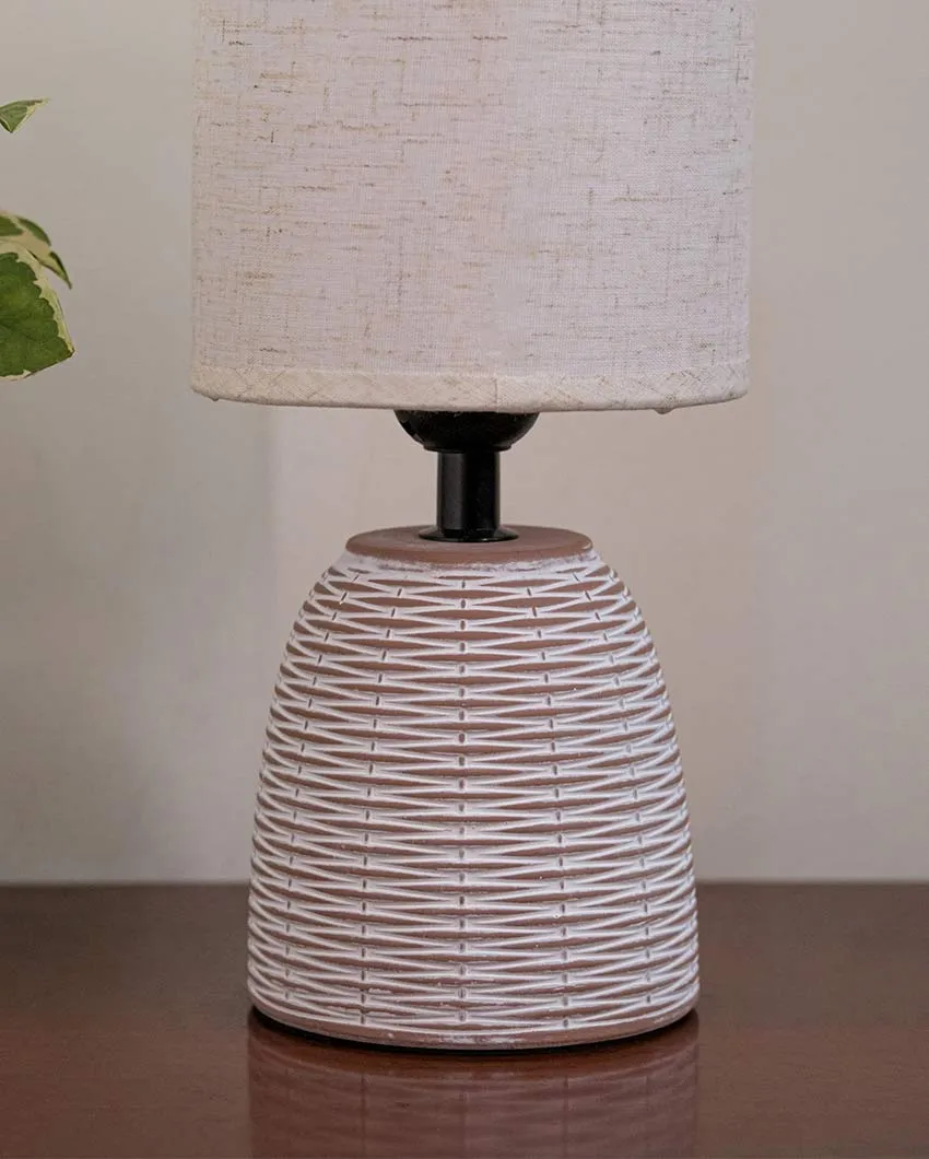 Cottage Terracotta Soft Shade Table Lamp | 4 x 11 inches