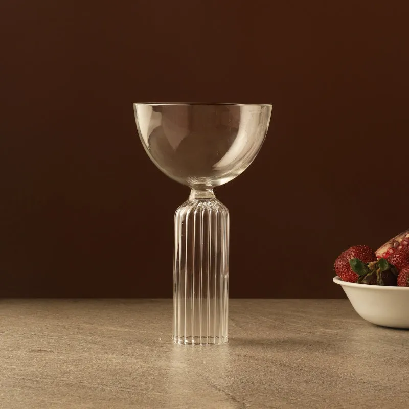 Coupe Wine & Champagne Glass With Fluted Stem