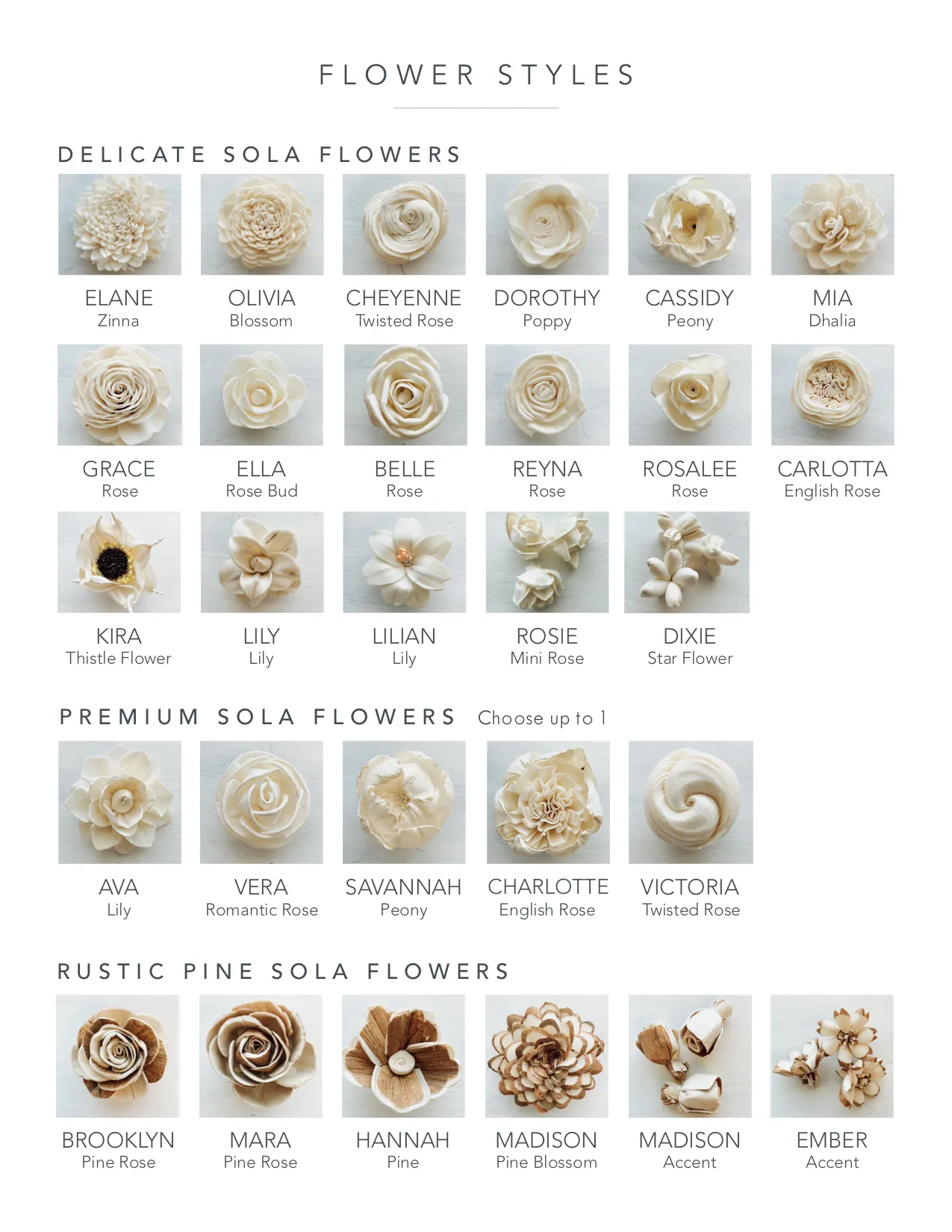 CREATE YOUR OWN - Custom Wood Flower Centerpiece