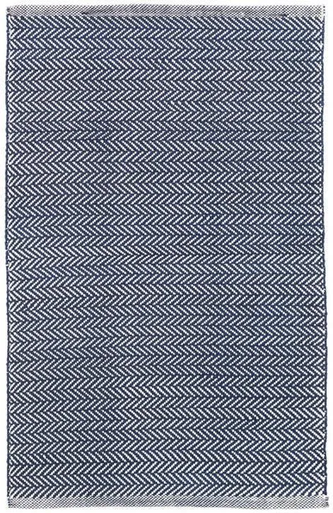 Dash & Albert Herringbone Indigo Indoor/Outdoor Rug